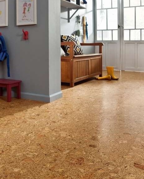 Полы из пробки