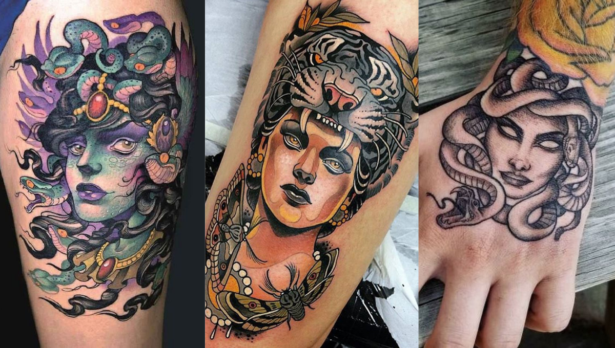 Татуировка Медуза Горгона.