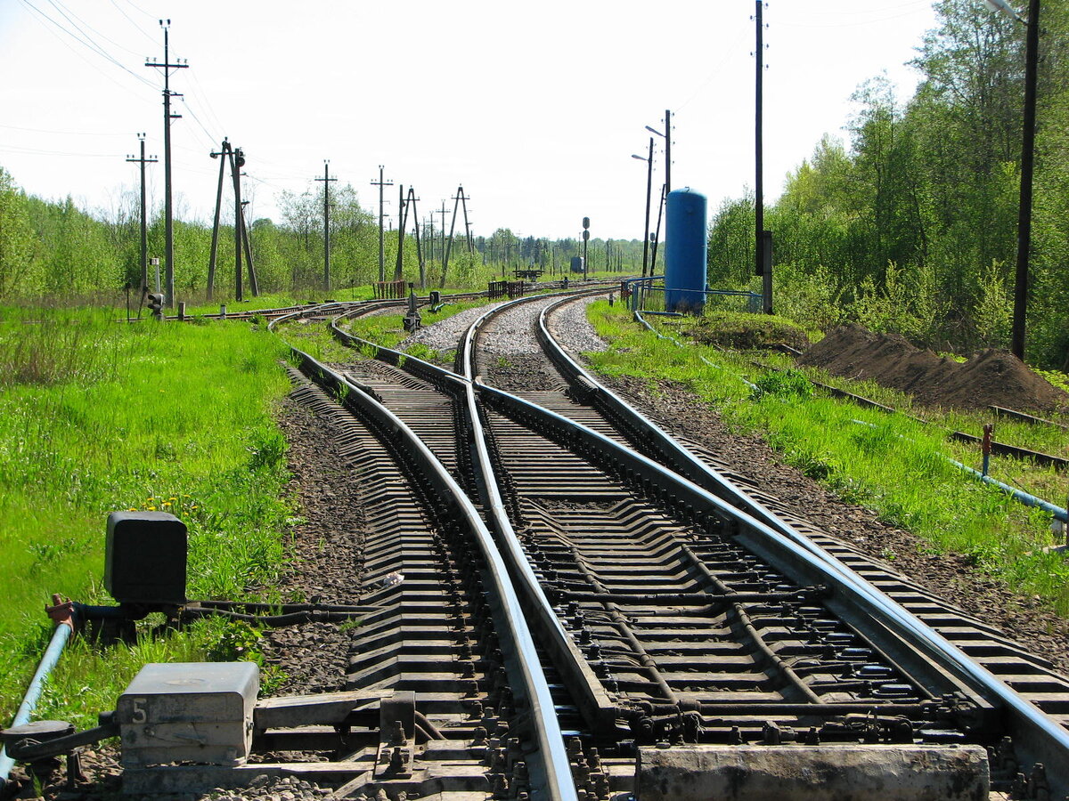 фото стрелочного перевода ж д