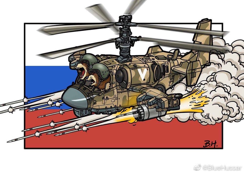 Великий и ужасный Аллигатор, в представлении китайского художника. Да, именно медведи сидят за его штурвалом.