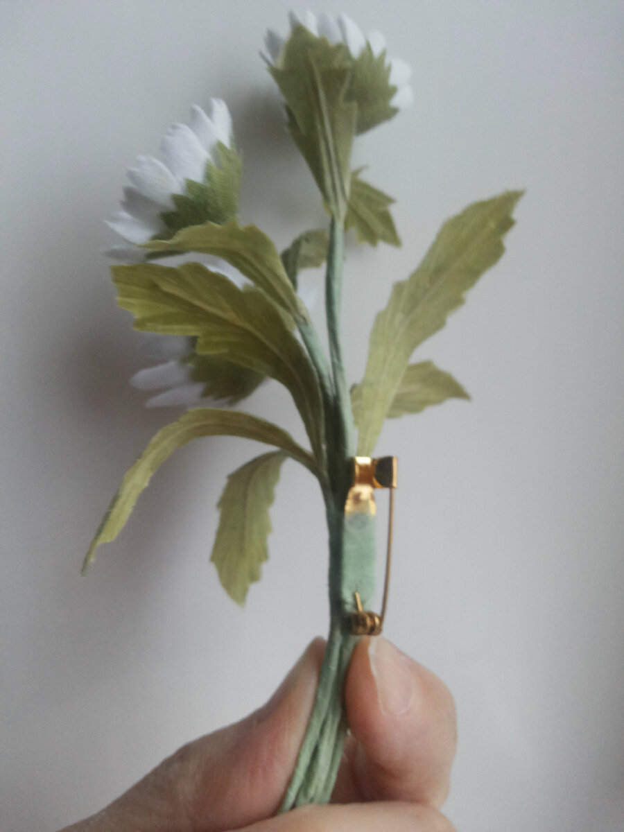 крепление броши.