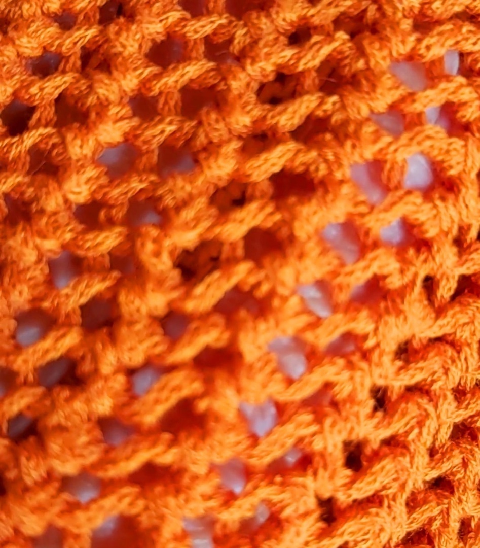 Вот такая сеточка спицами была выбрана для летнего джемпера.