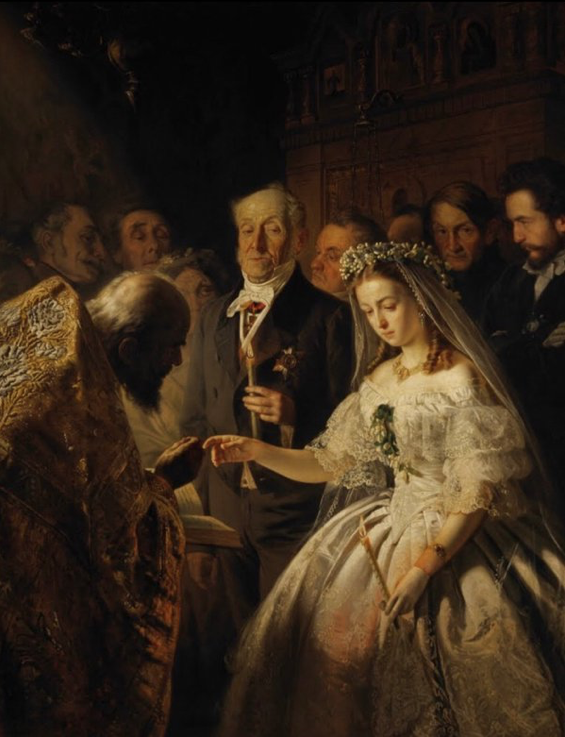 Василий Пукирев "Неравный брак", 1863