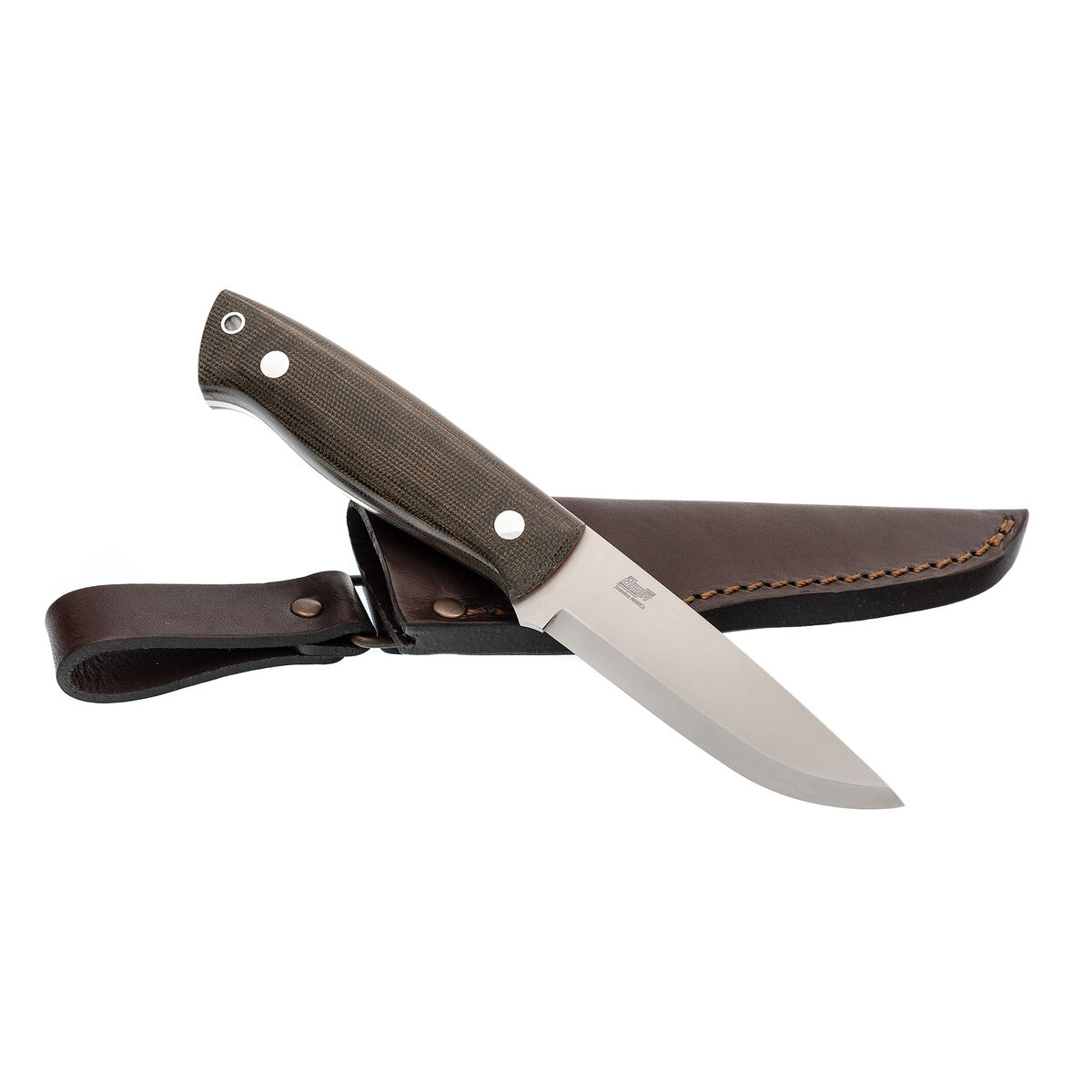 Нож Enzo Trapper 95 Green Micarta, сталь N690Co