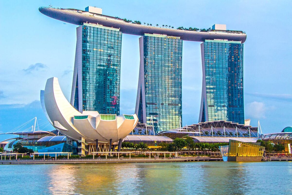 сингапур отель корабль на крыше