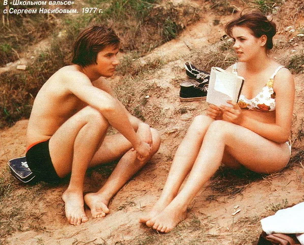 С Сергеем Насибовым в мелодраме «Школьный вальс» 