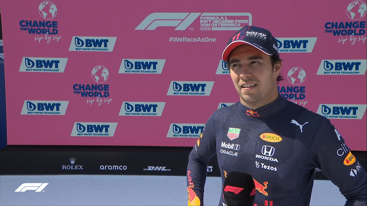 Серхио Перес сразу после квалификации Гран-при Австрии 2021