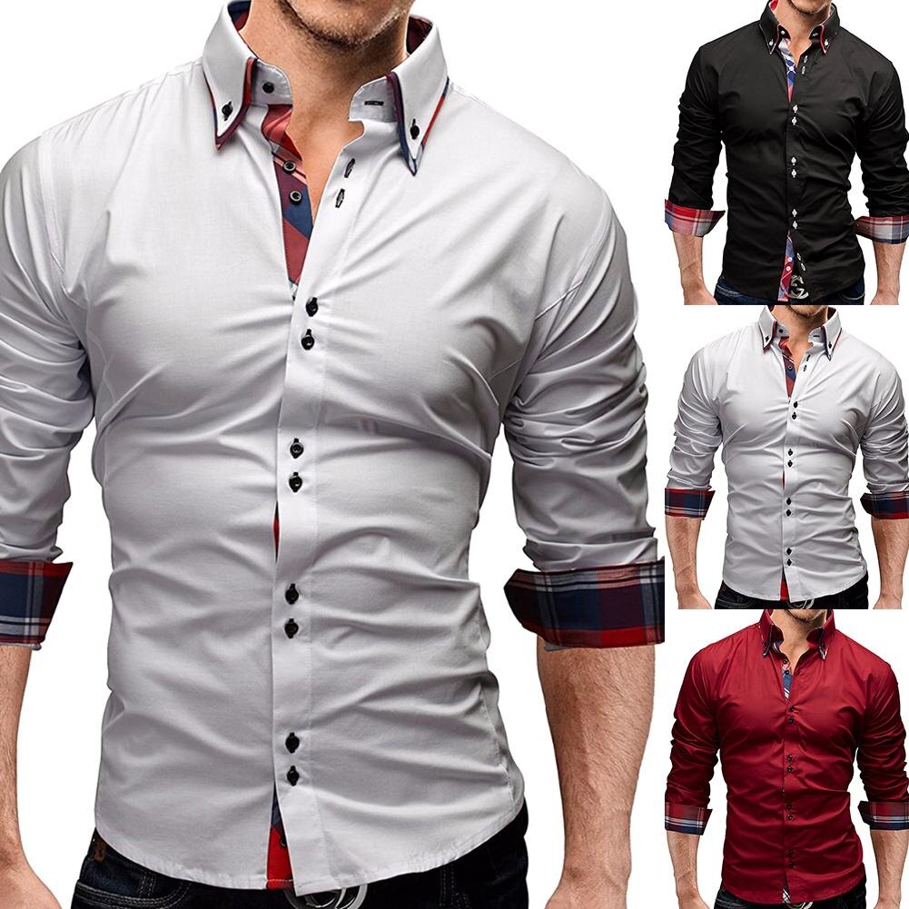 Стильные мужские рубашки slim fit