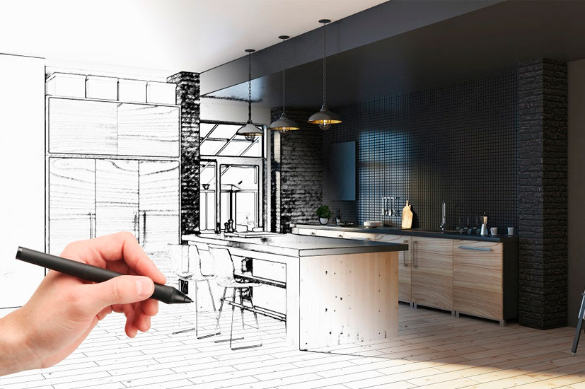Как отделить и оформить зону кухни в квартире студии - 18 вариантов, 40+ фото