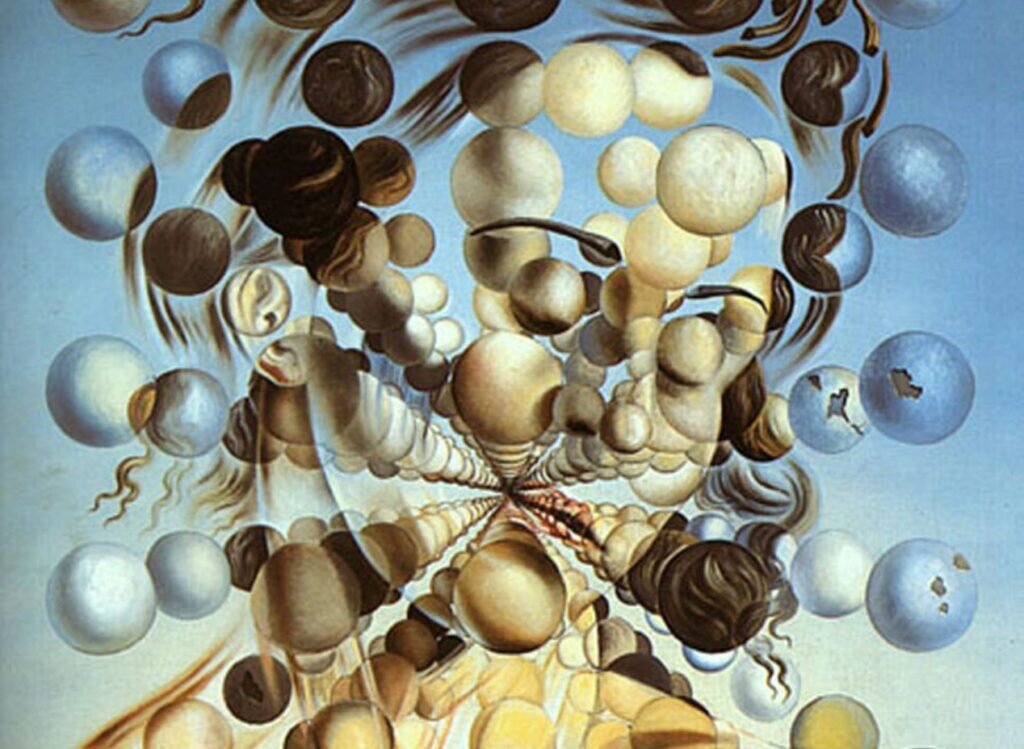 Фрагмент картины Сальвадора Дали «Галатея со сферами»