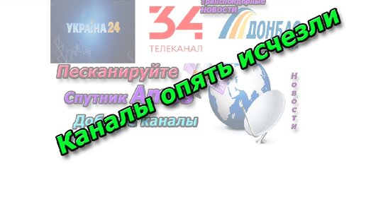 Комплект на 4 спутника Hotbird, Sirius, Amos, ABS1