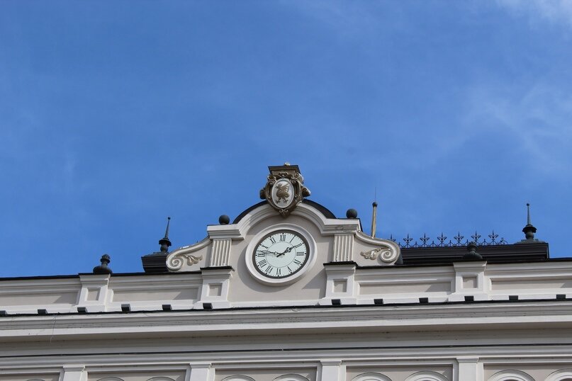 Зилант на фасаде Казанской Ратуши