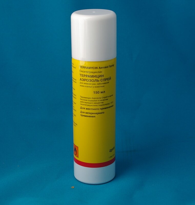 Аэрозоль спрей zoetis "террамицин". Террамицин аэрозоль спрей 150мл (окситетрациклин). Террамицин для собак. Тирамицин. Тирамицин.