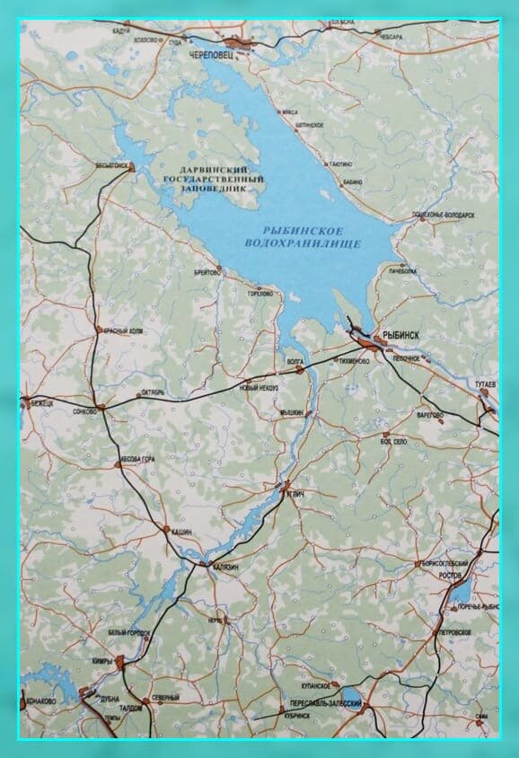 Географическая карта рассматриваемого региона.