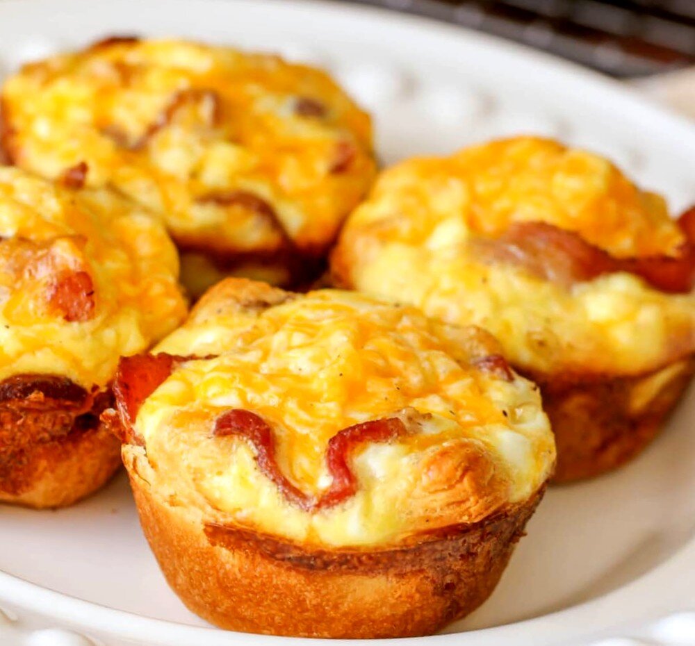 Корзинки с беконом и сыром 