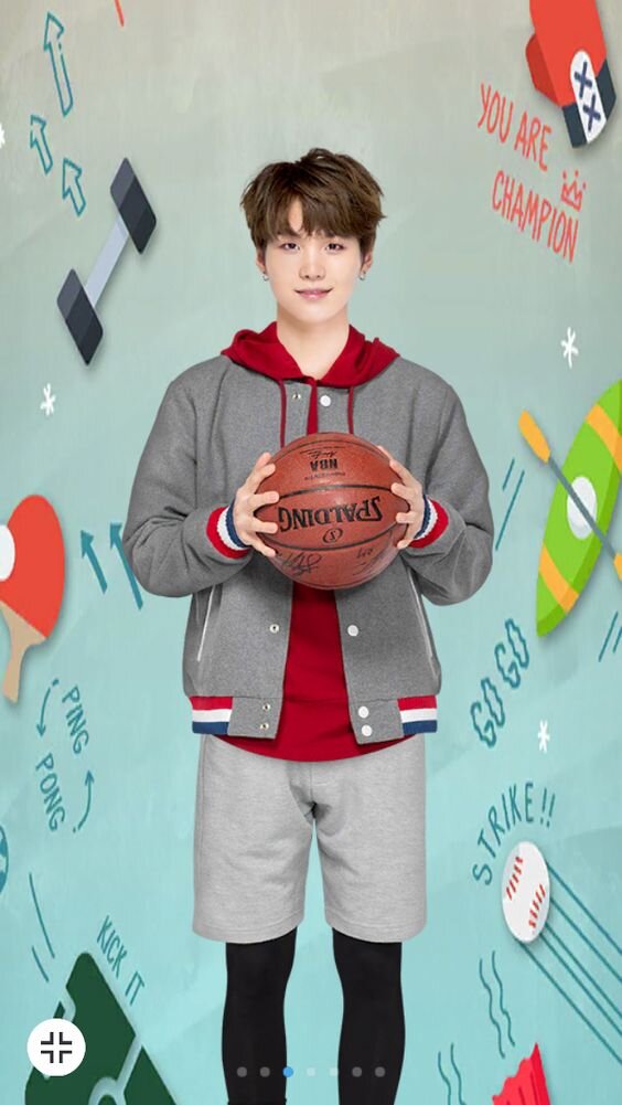 BTS. Suga as a basketball player