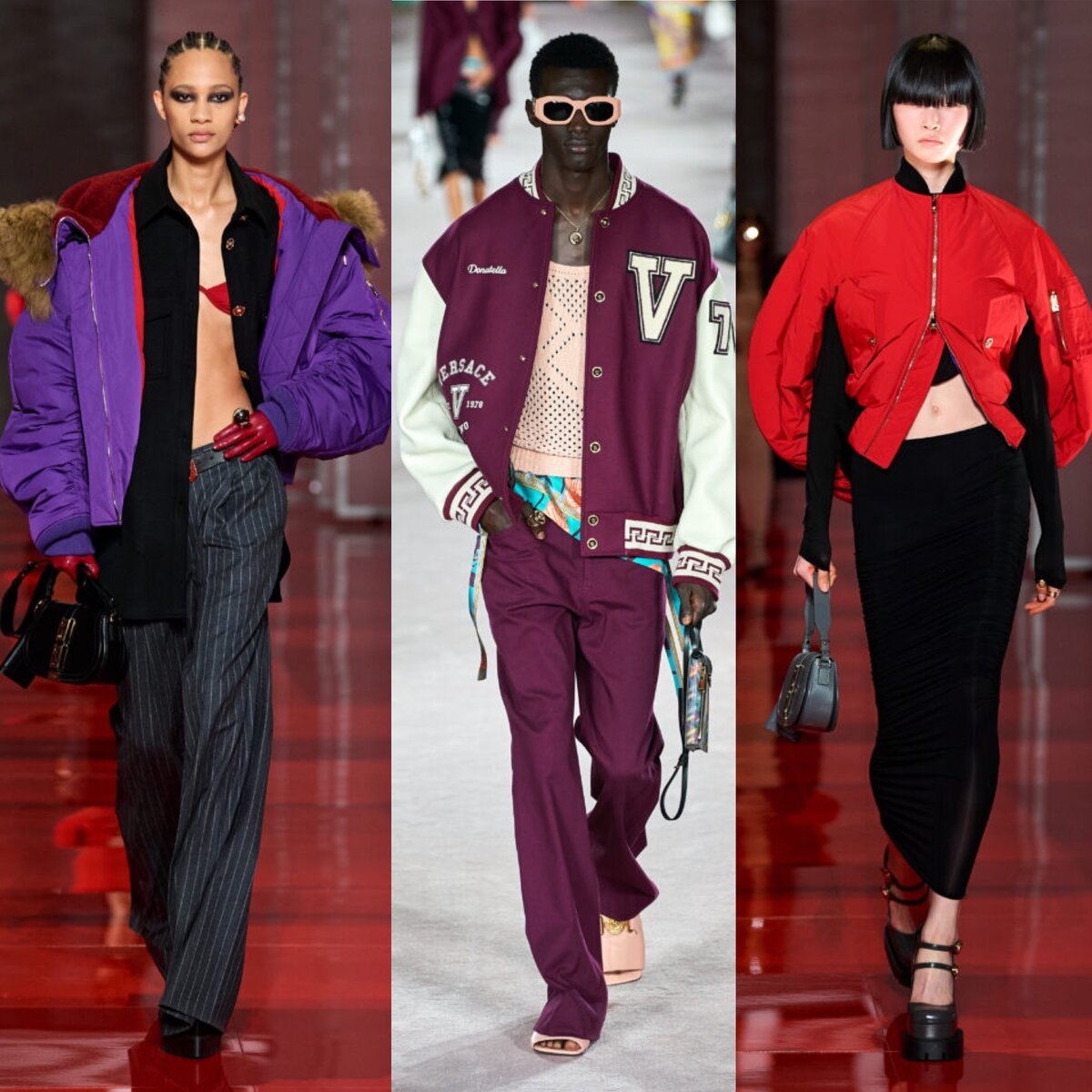 Бомберы в коллекции Versace 2022/2023 (фото www.vogue.ru)