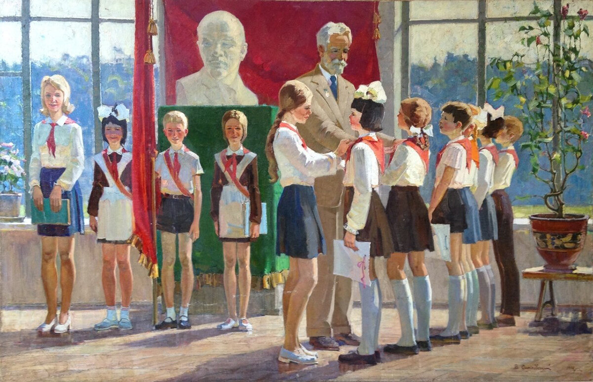 Ленин и пионеры картинки