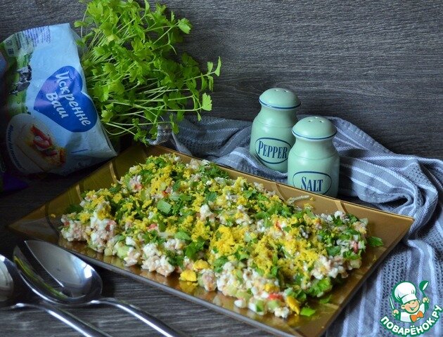     Салат из творога, тунца и яиц