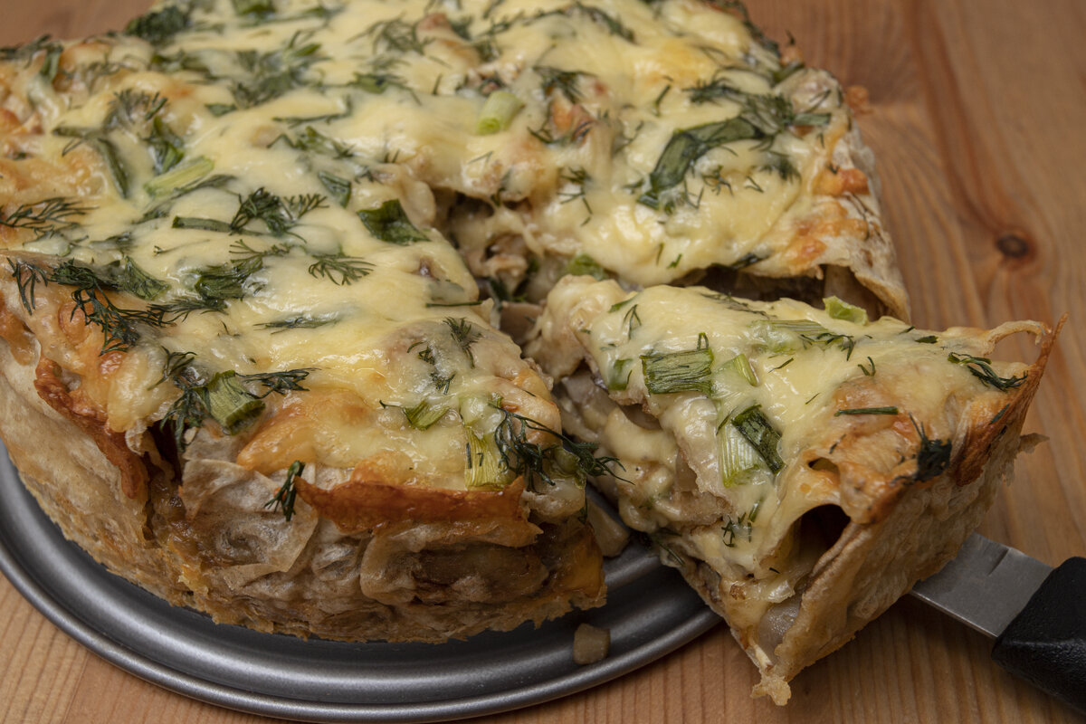 Пирог из лаваша.