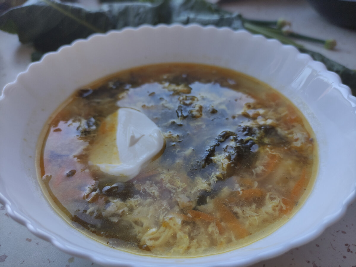 Щавелевый суп (фото автора) 