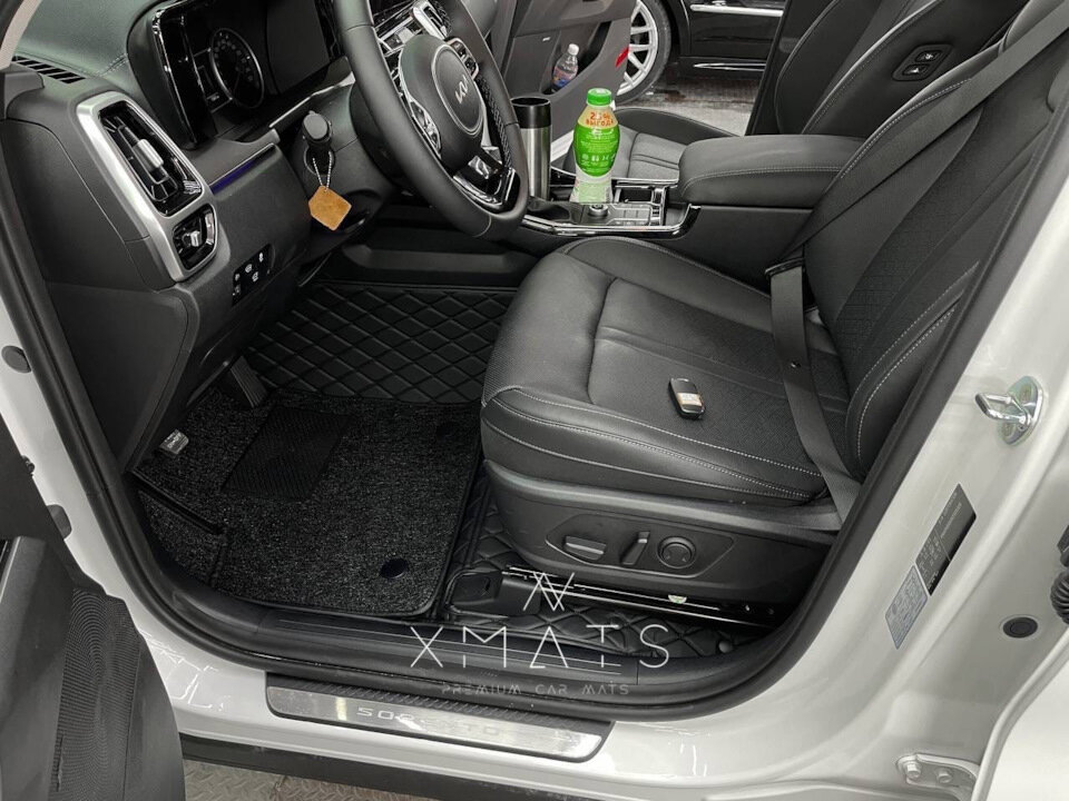 3D Коврики из экокожи на KIA Sorento MQ4