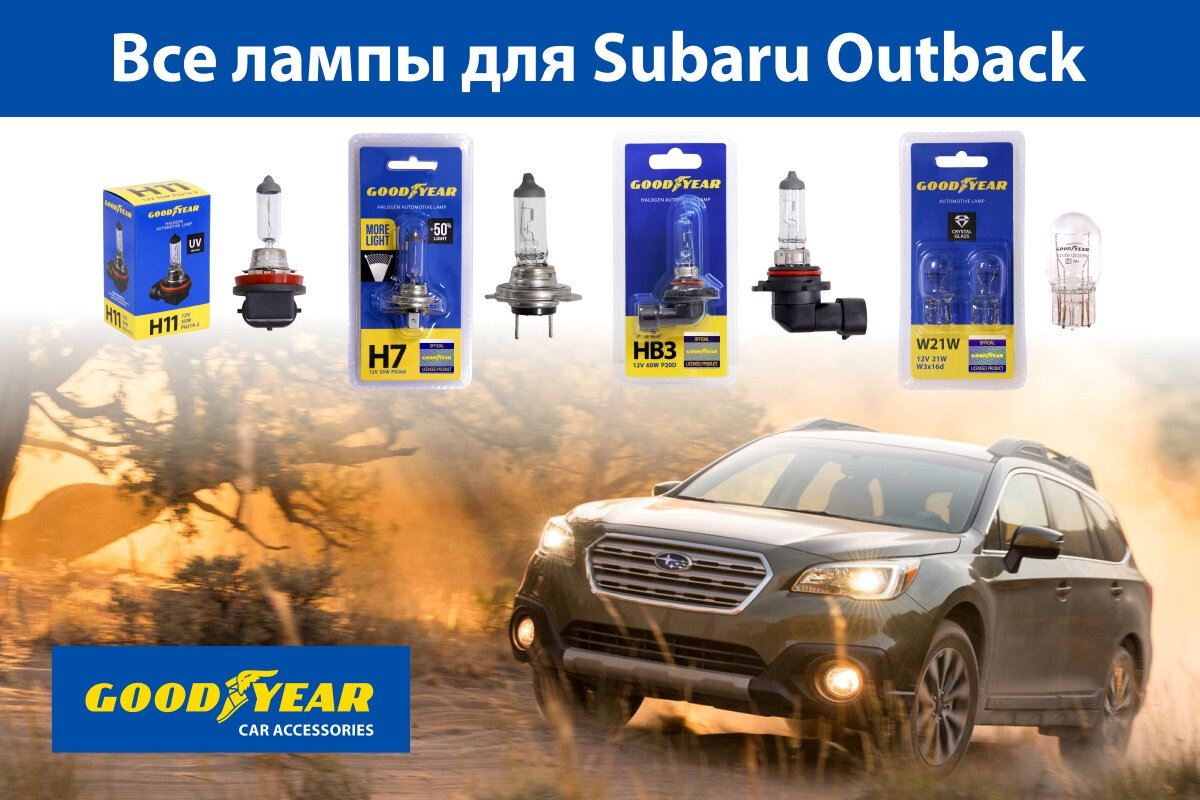 Подбор ламп на ваше авто. Подробная инструкция для Subaru Outback | AZARD  Group | Дзен