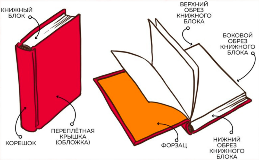 Обложка поверх переплета книги