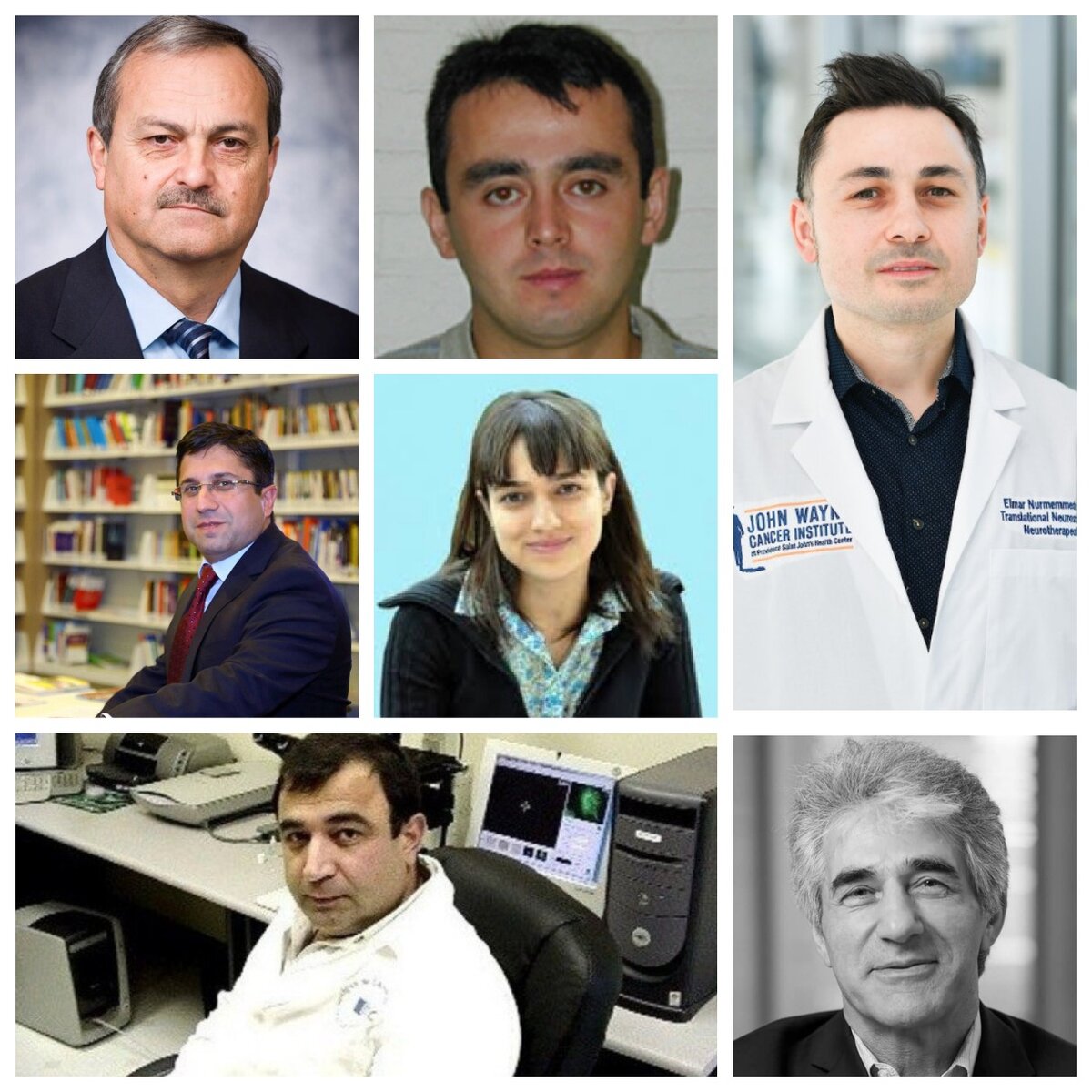 На фото: Коллаж. Лезгинские учёные.