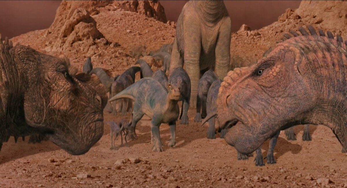 Брутон (слева) и Крон (справа) перед своим стадом