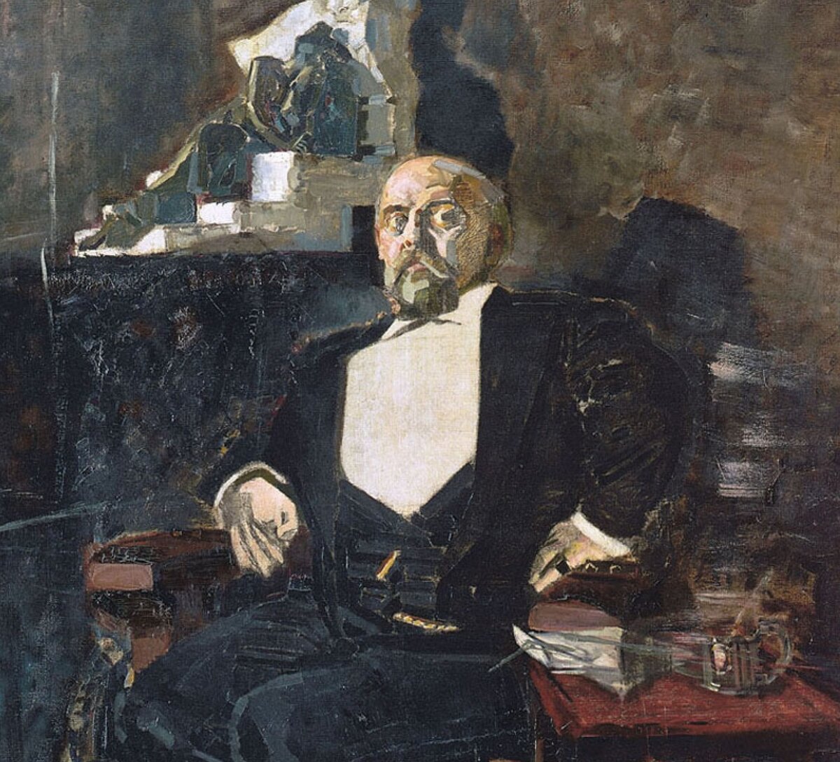 Михаил Врубель. Портрет Саввы Мамонтова. 1897. Государственная Третьяковская галерея