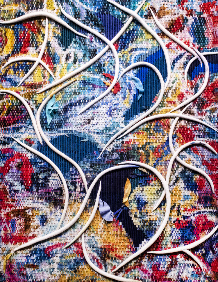    Гобелен, созданный по мотивам картины Дмитрия Сухова в Atelier Choutko.