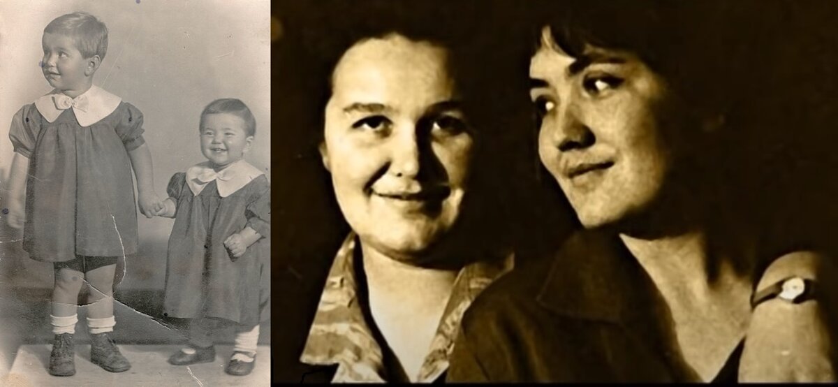 Со старшей сестрой Региной.