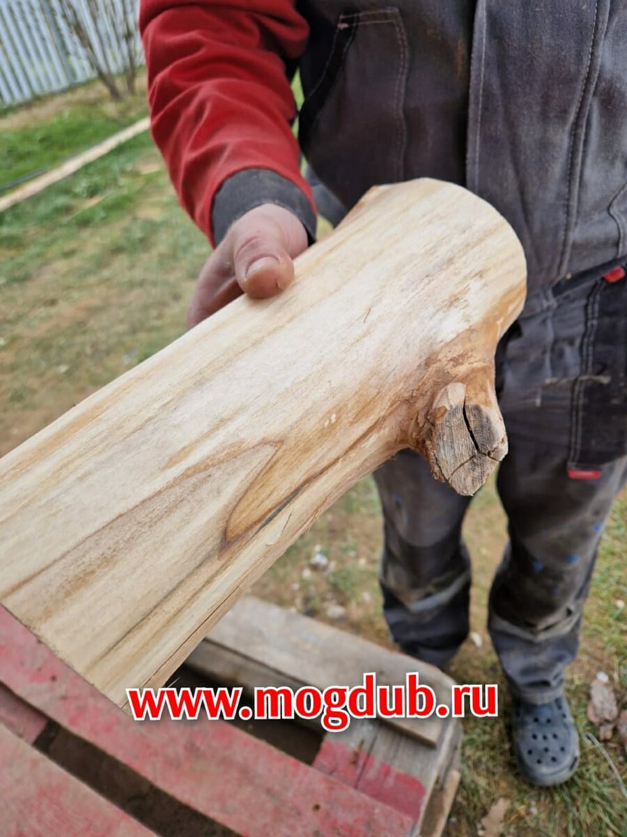 Полу бревно липа для отделки бани