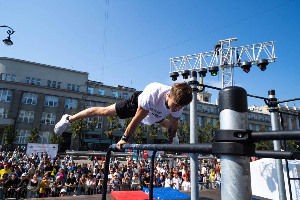 Зрительская поддержка на чемпионате по воркауту