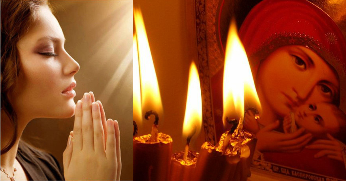 Улыбаясь я свечусь. Зажгите свечи и пусть молчат колокола. Мама молится. Мама молится в храме. Мама молится за ребенка.