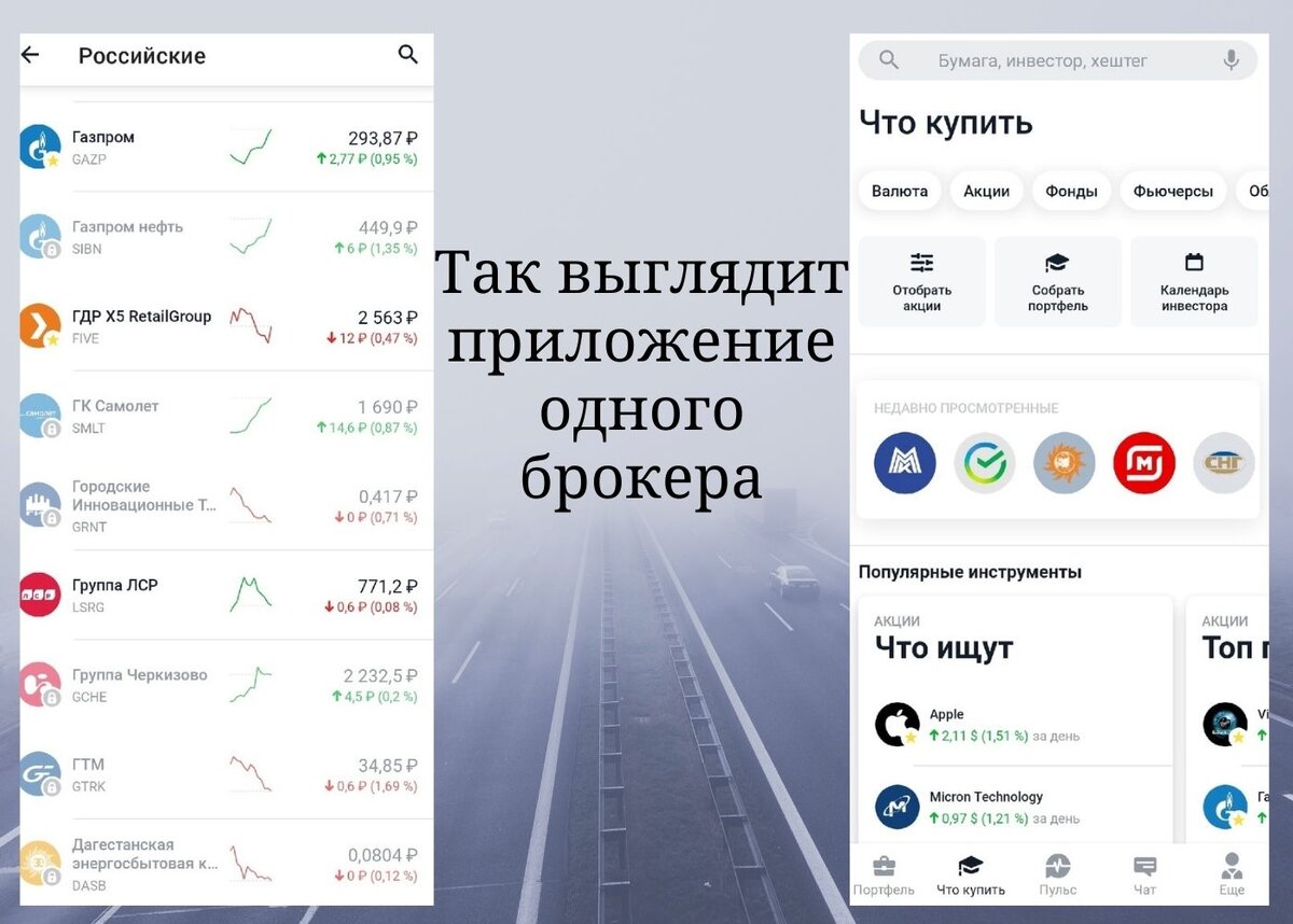 Всё элементарно, выбираете акции, нажимаете на интересующую и открывается график стоимости. Всё понятно, доступно. Брокер даёт информацию по росту и падению стоимости, по выплате дивидендов, прогнозы финансовых аналитиков и другие факты о выбранной вами компании...