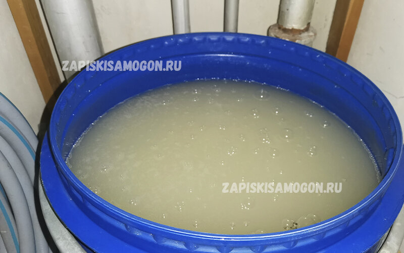 Сахарная брага начала бродить