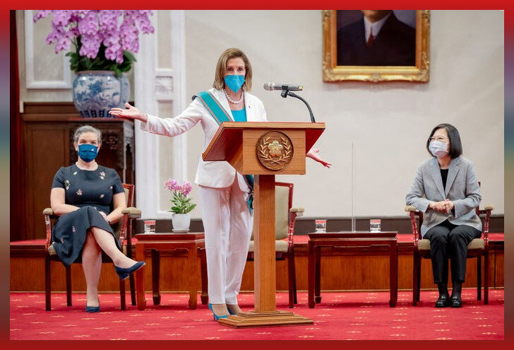 Н. Пелоси на Тайване. Фото: Makoto Lin/Taiwan Presidential/Global Look Press