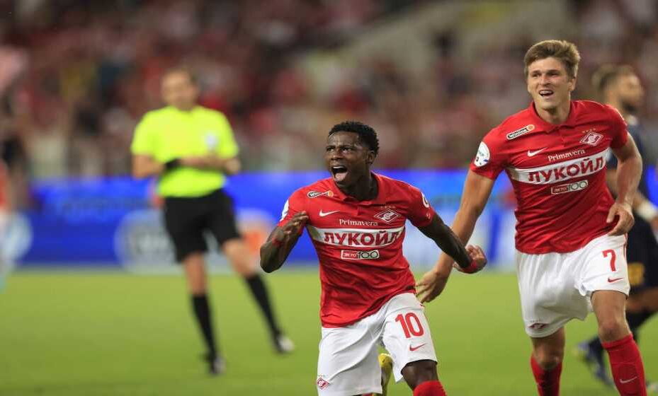    Спартаковцы Промес и Соболев забили 17 голов «Спартака» из 29 в нынешнем турнире РПЛ после 13 туров. Фото: Global Look Press