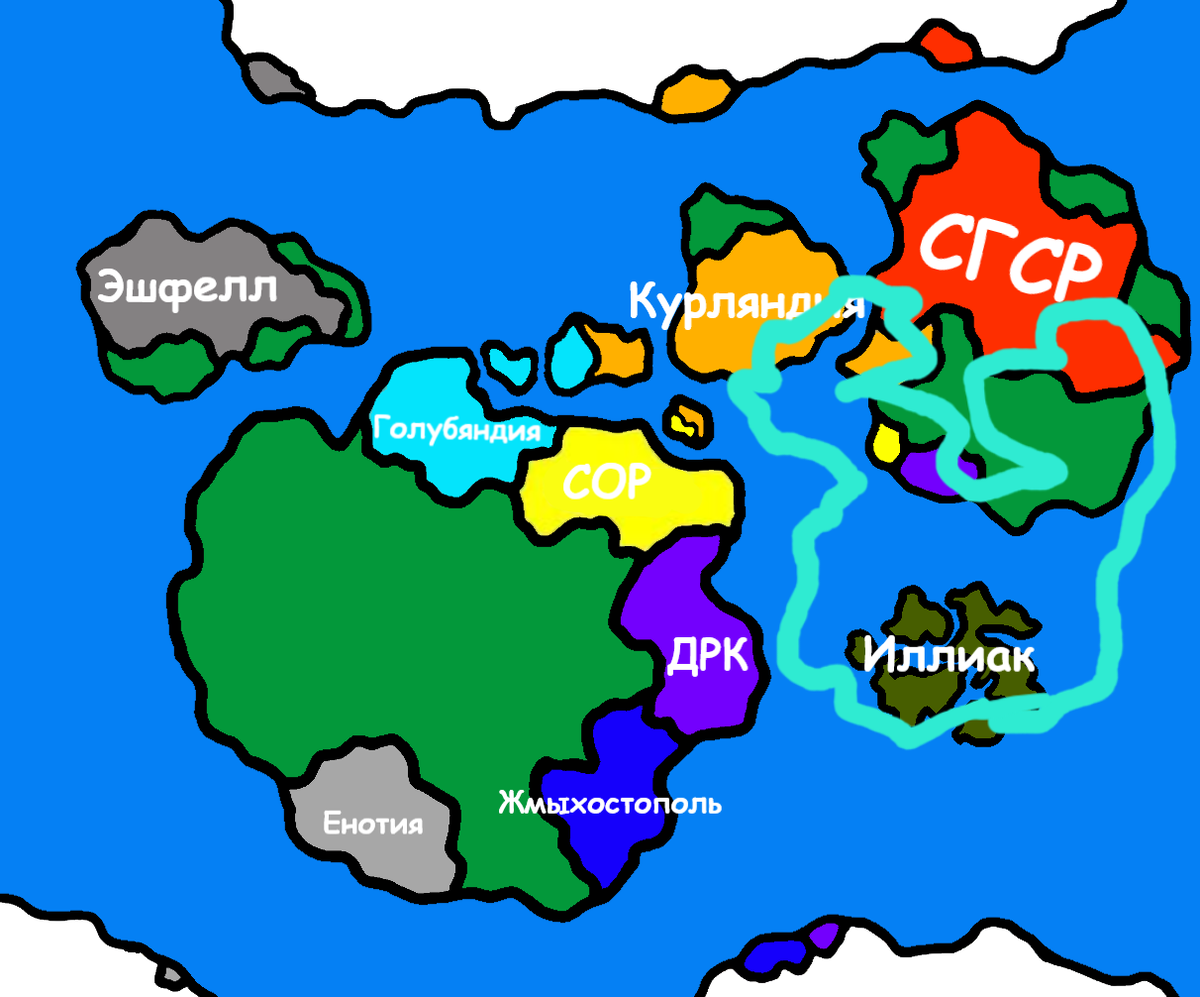 Известная территория Чёрного Предела