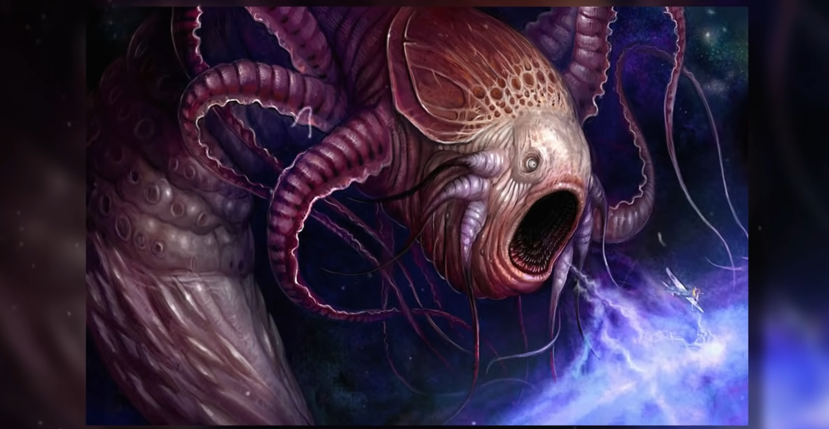 бехемирон демон водолей. цифровой художник ken barthelmey. в самом существе. подводные монстры. нинген: чудовище антарктики.