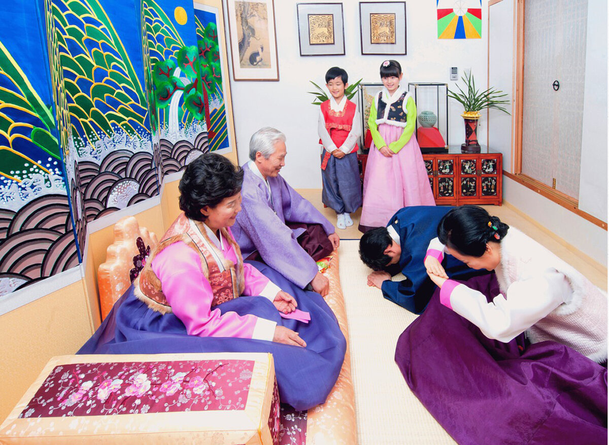 Обряд почитания старших членов семьи- себэ