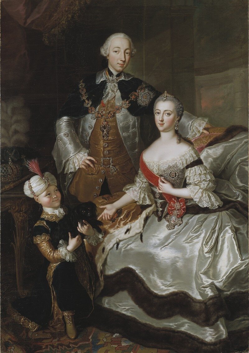 Анна Розина де Гаск "Пётр III с Екатериной II". 