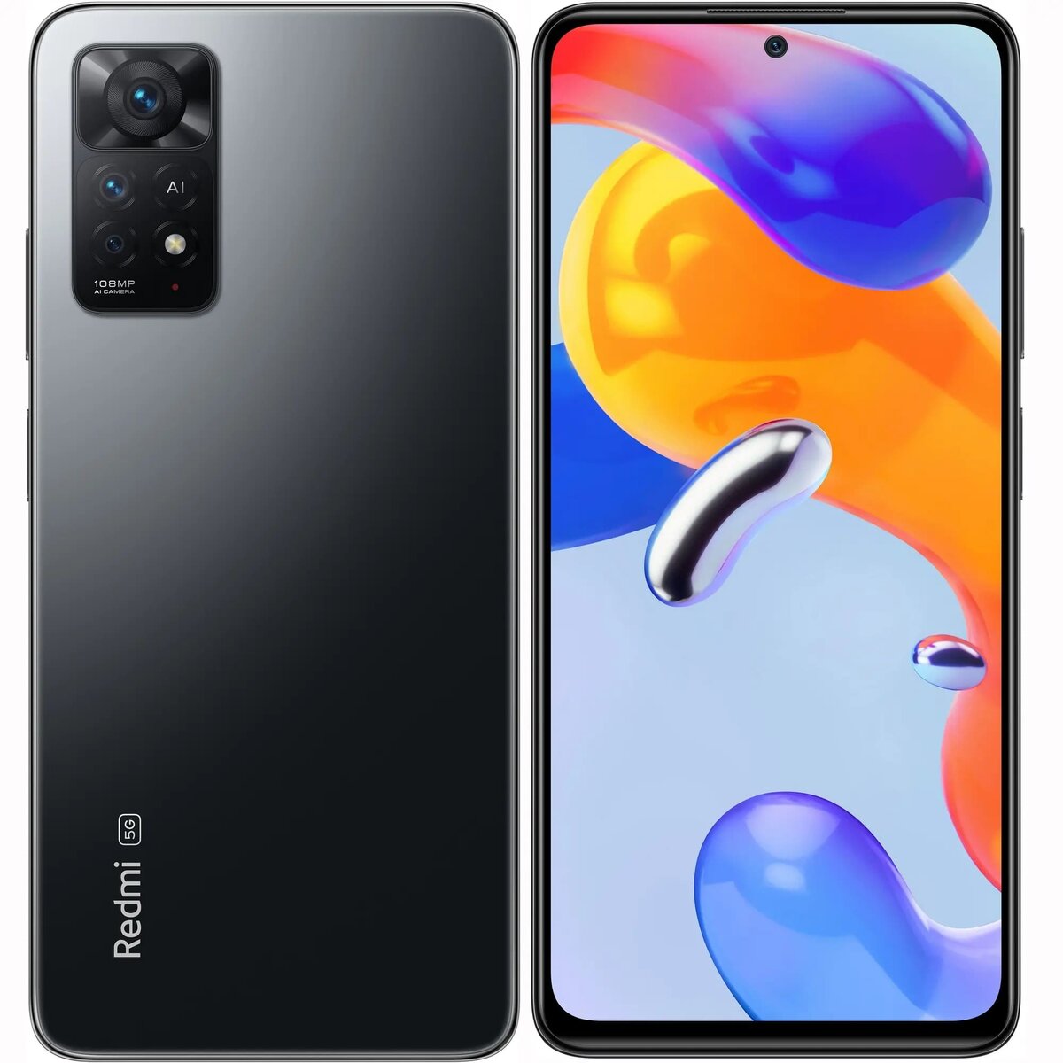 Вид смартфона спереди и сзади.