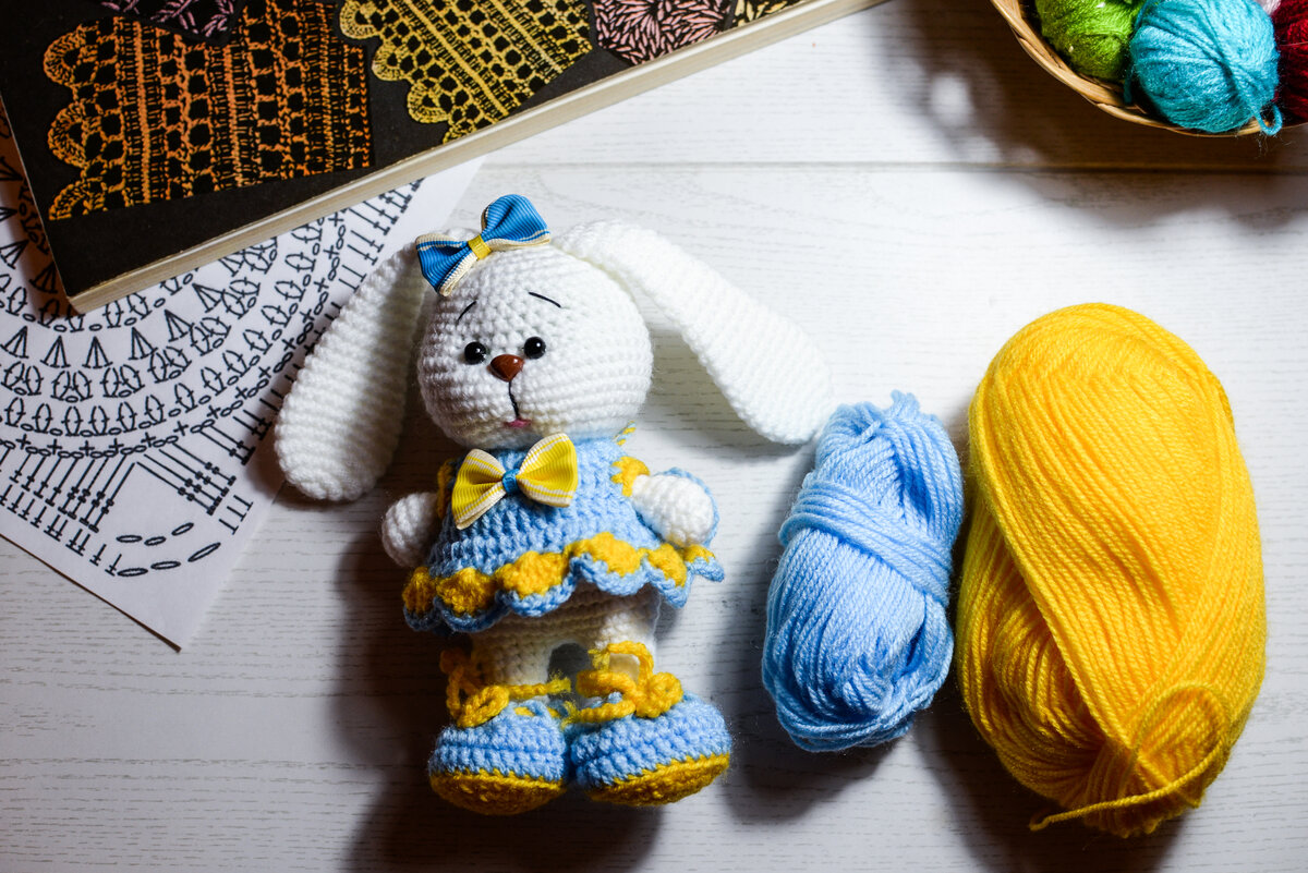 Одна из моих последних работ. Зайчик Белочка.