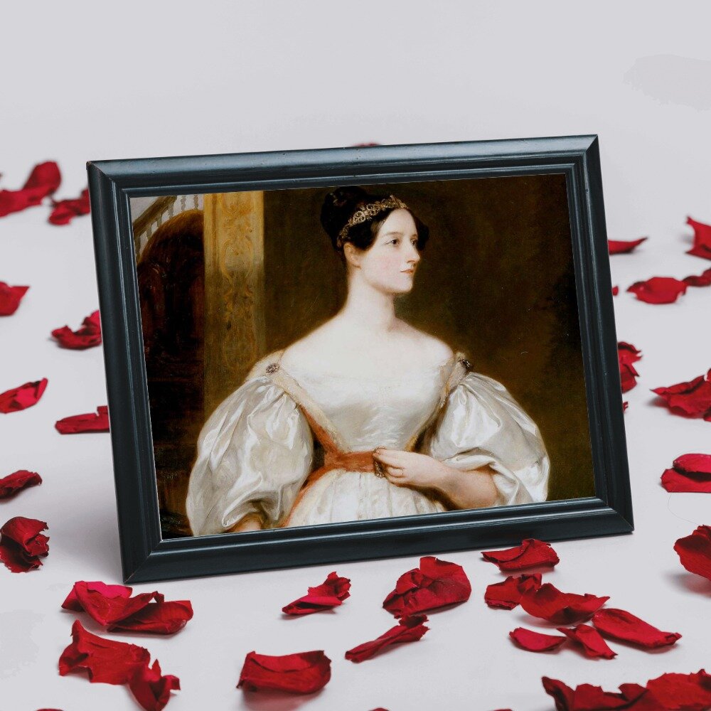 Оцифрованный портрет Ады Лавлейс в фотоколлажной обработке: возможности машины, которые она предсказывала