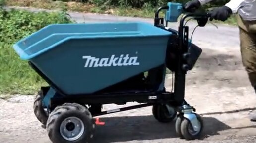 Аккумуляторная тележка для садовых и строительных работ от Makita. DCU603, DCU604, DCU605