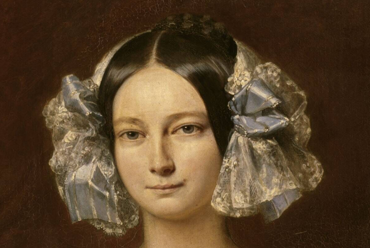 Елена Мекленбург-Шверинская с сыном, Франц Ксавер Винтерхальтер, 1839. (с) Из коллекции Версаля. Деталь.