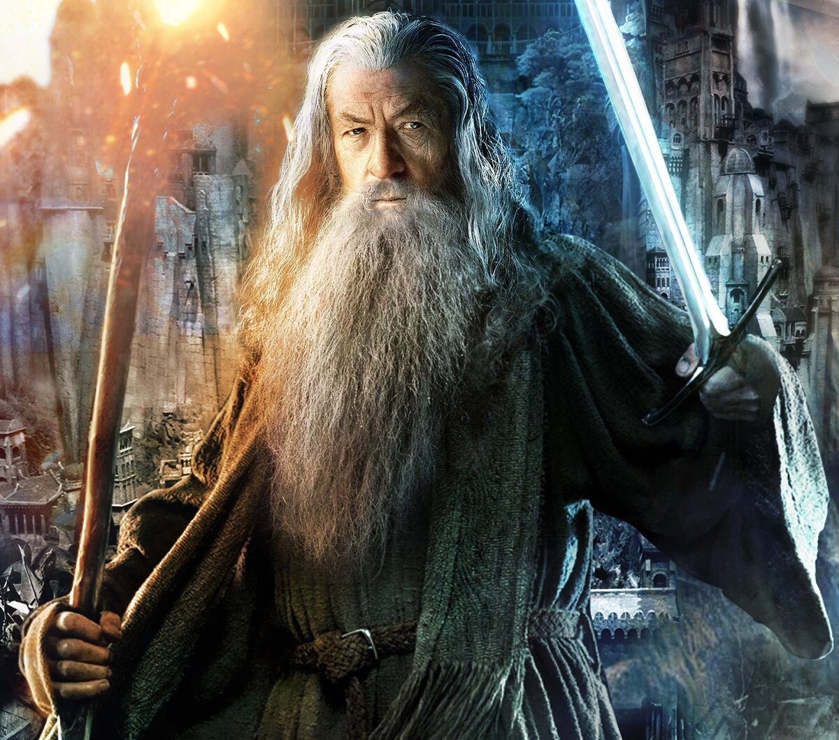 Гэндальф на постере к фильму "Властелин Колец" (www.bonpic.com).